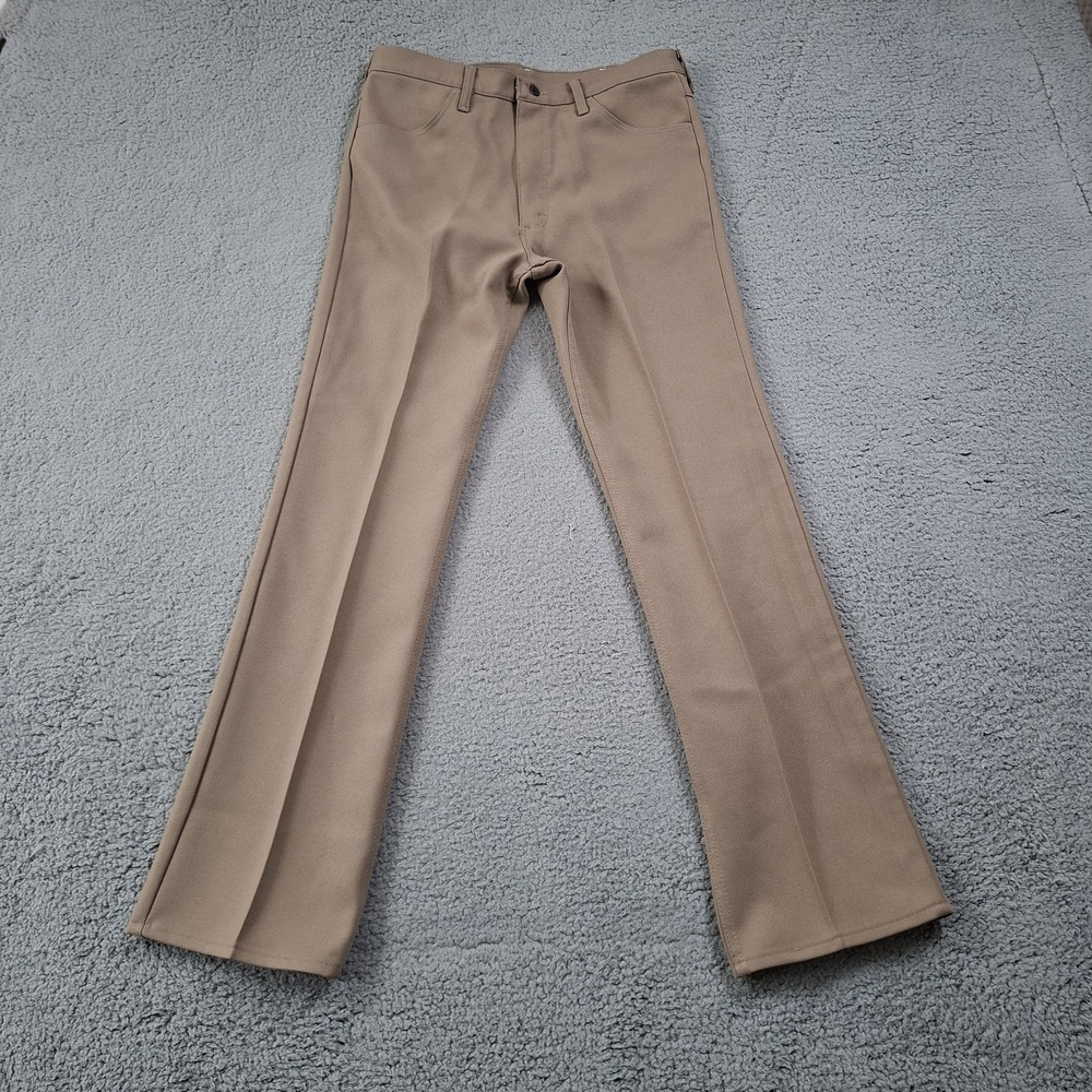 Vintage Wrangler Wrancher Pants 82TN Mens 34x34 Khaki Dress Made in USA Cowboy